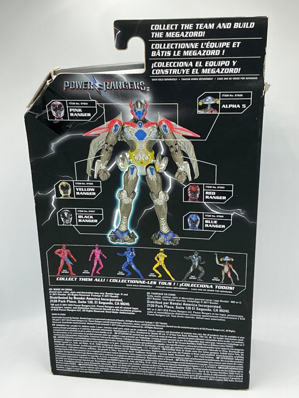 2017 Power Rangers Legacy Collection Black Ranger Movie Action Figure Open Box - Picture 2 of 11